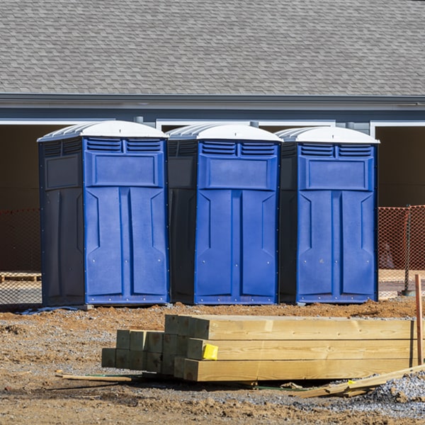 is there a specific order in which to place multiple porta potties in Jersey Shore Pennsylvania